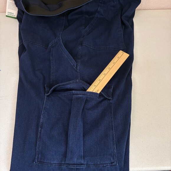 Halara Flex Denim High Rise Wide Leg Pull‎ On Cargo Pants Womens 3XL Blue NEW - Picture 6 of 8